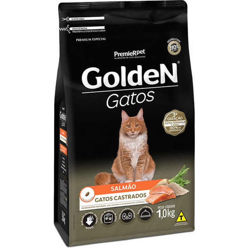 Bar O Pet Cod Ra O Premier Golden Gatos Castrados Salm O Kg