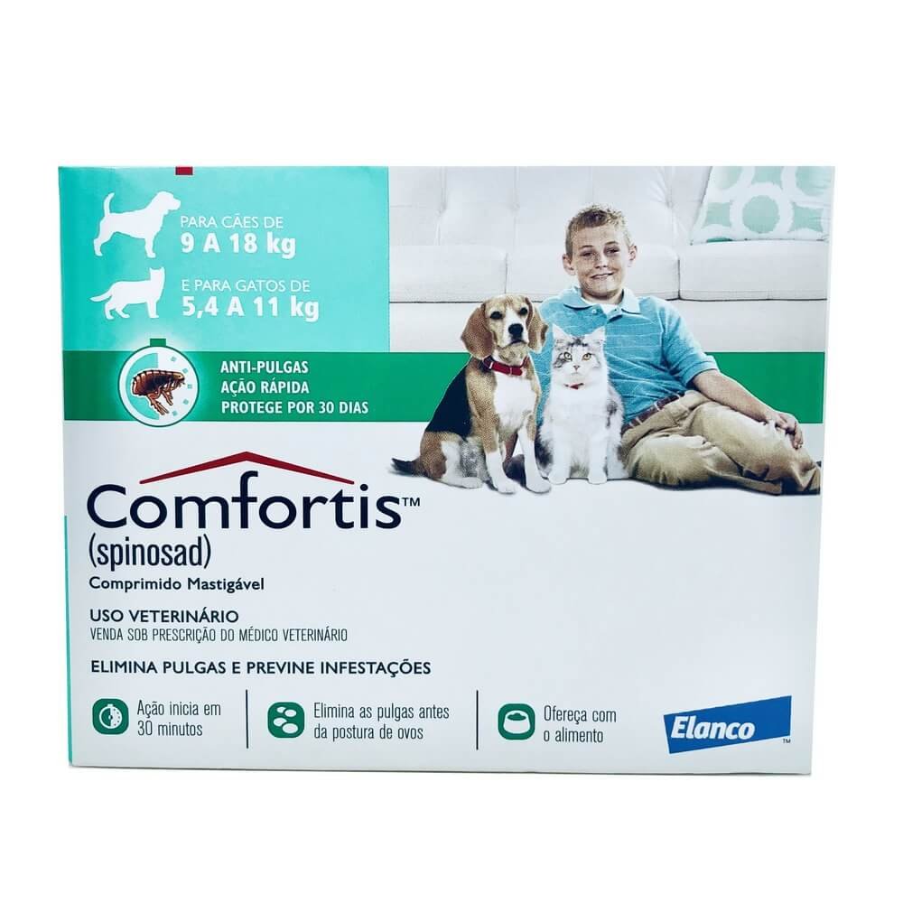 Barão Pet cod 4638 ANTIPULGAS COMFORTIS 9 18 KG 560 MG