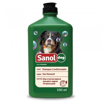 SANOL DOG SHAMPOO E CONDICIONADOR 500 ML